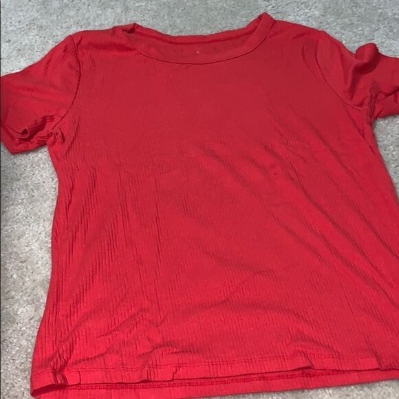 Red women’s tight tee shirt - Picture 1 of 4